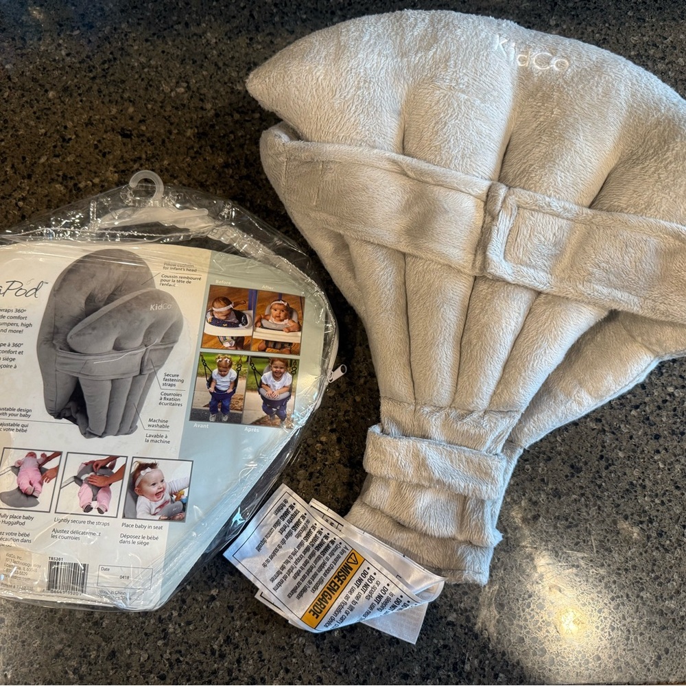 KidCo Cozy Gray Infant Seat Liner EUC